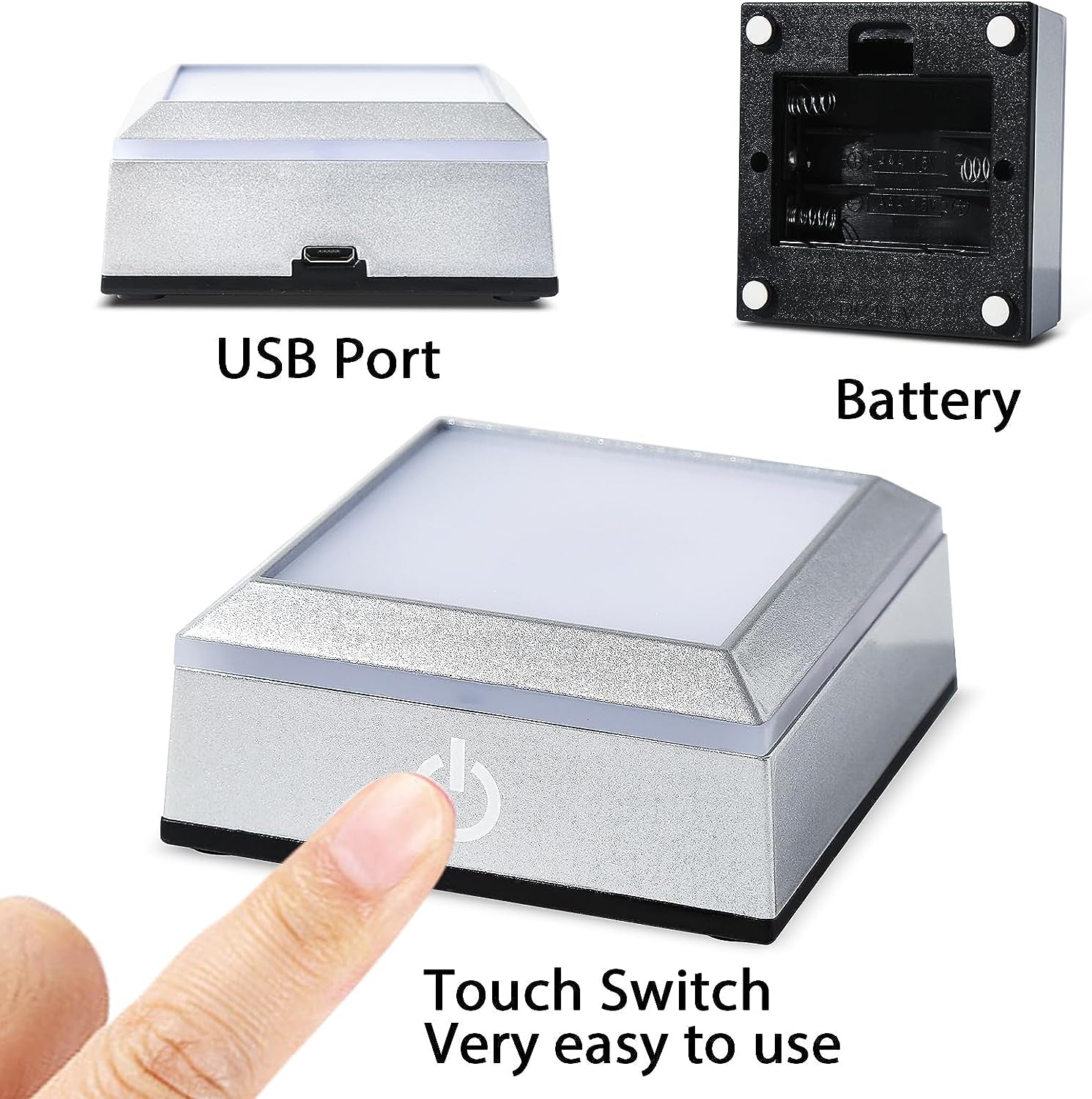 3D Rose Crystal Night Lamp with Adjustable LED Multicolor Lights for Girlfriend, Wife - Valentine'S Day, Anniversary,Birthday Presents, Christmas Gifts for Her