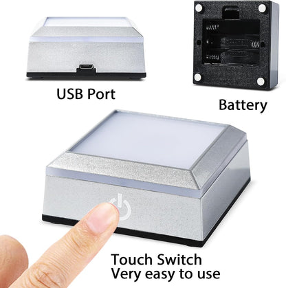 3D Rose Crystal Night Lamp with Adjustable LED Multicolor Lights for Girlfriend, Wife - Valentine'S Day, Anniversary,Birthday Presents, Christmas Gifts for Her