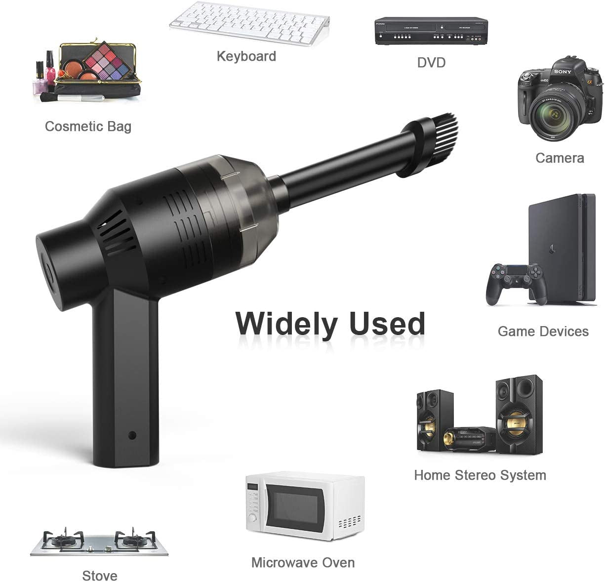 [Upgrade] Mini Vacuum Cordless Vacuum Keyboard Cleaner Mini Computer Vacuum Rechargeable Desk Vacuum for Cleaning Dust,Hair,Crumbs,Eraser Scrap,Laptop,Pet House，Sewing Machine